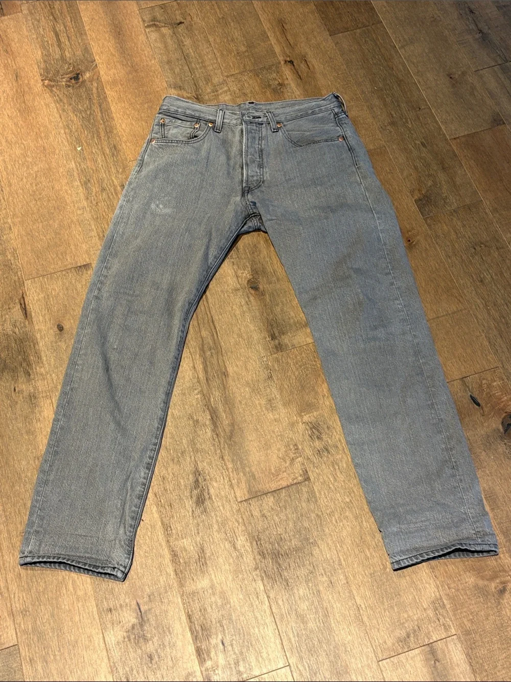 Levi's 501 Classic Men's Gray Straight-Leg Jeans 31x32